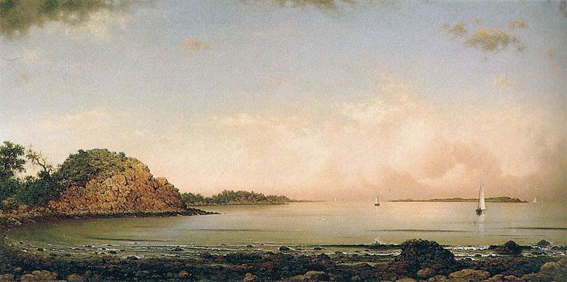 Martin Johnson Heade Spouting Rock, Newport oil painting picture